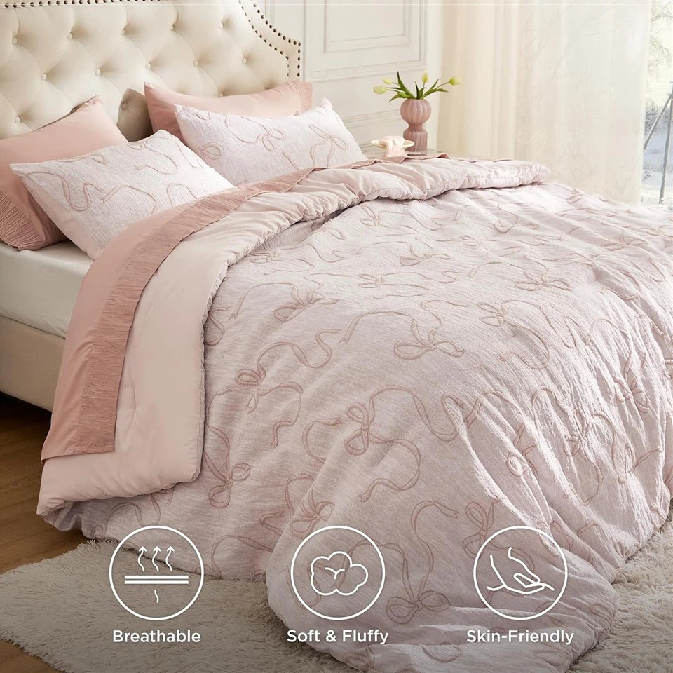 3D Puffy Jacquard Comforter Set best